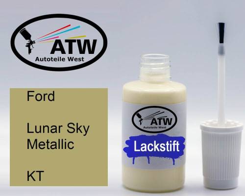 Ford, Lunar Sky Metallic, KT: 20ml Lackstift, von ATW Autoteile West.